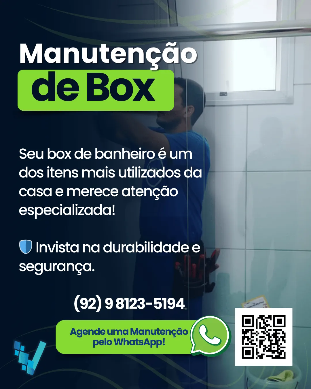 Manutenção de box de vidro em Manaus AM